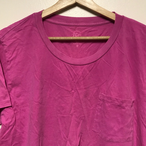 Jcrew garnet dyed tshirts with pocket - Picture 3 of 4